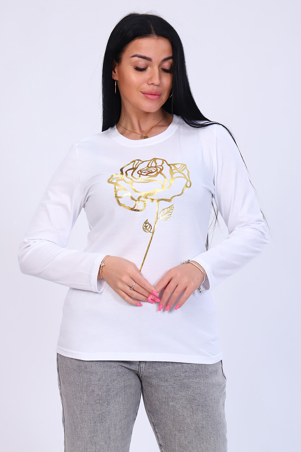 ст. цена684руб.! 684684Натали Лонгслив 55049белый