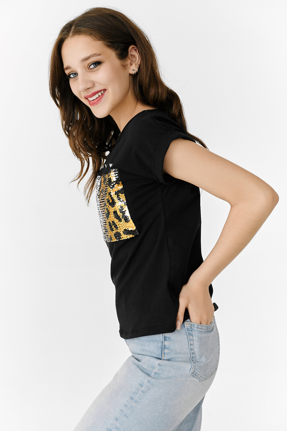 ст. цена540руб.! 540540Натали Футболка 7213черный