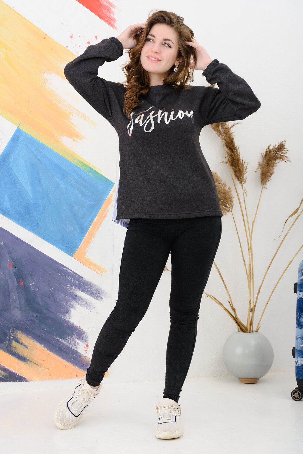 ст. цена762руб.! 762762Натали Свитшот 24822антрацит