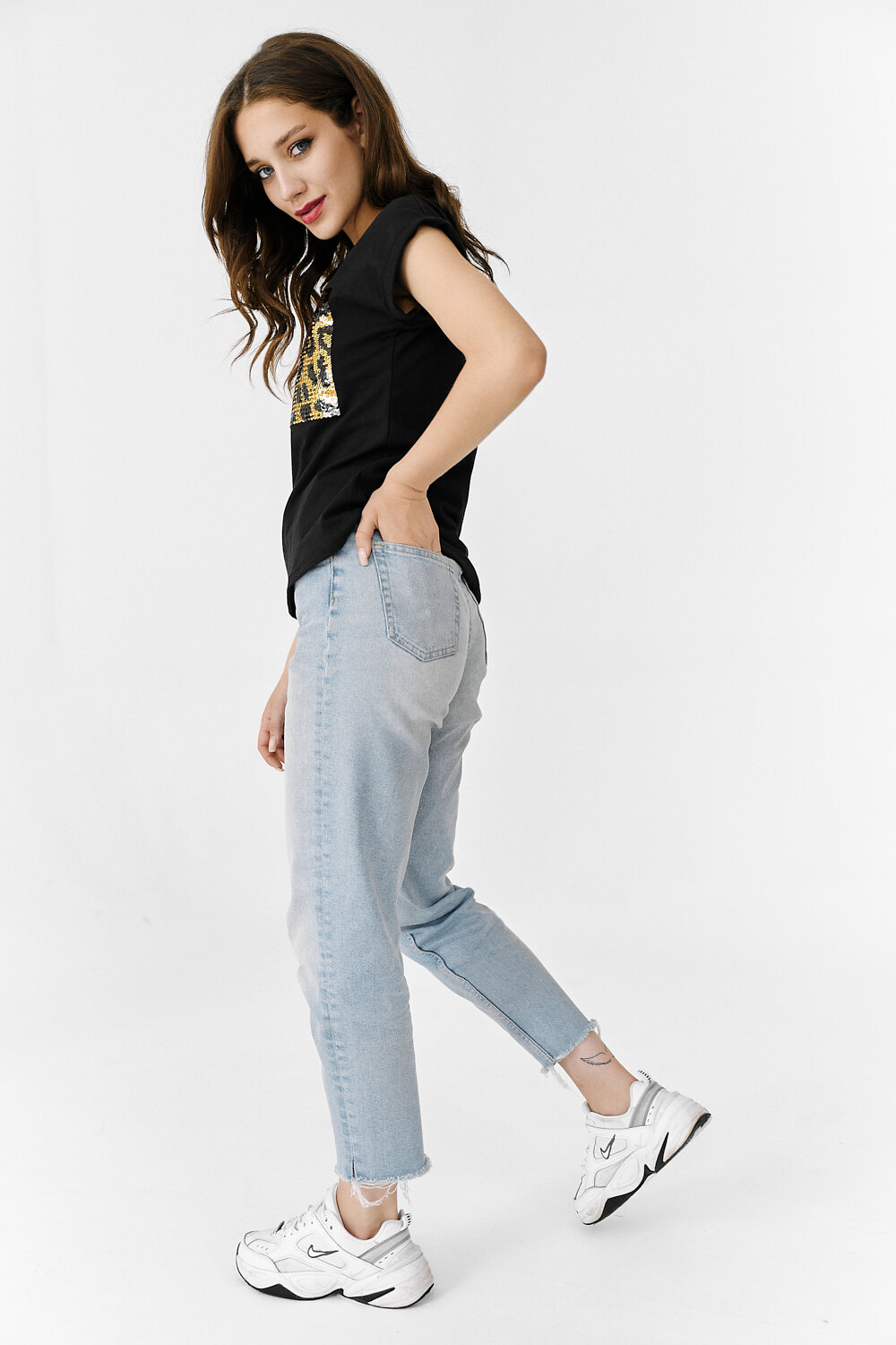 ст. цена540руб.! 540540Натали Футболка 7213черный