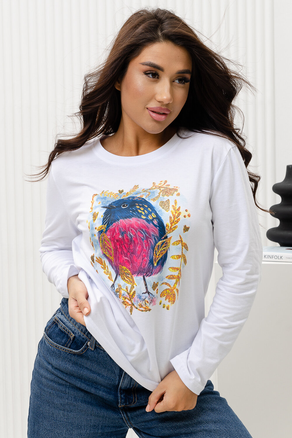 ст. цена774руб.! 774774Натали Лонгслив 70080белый