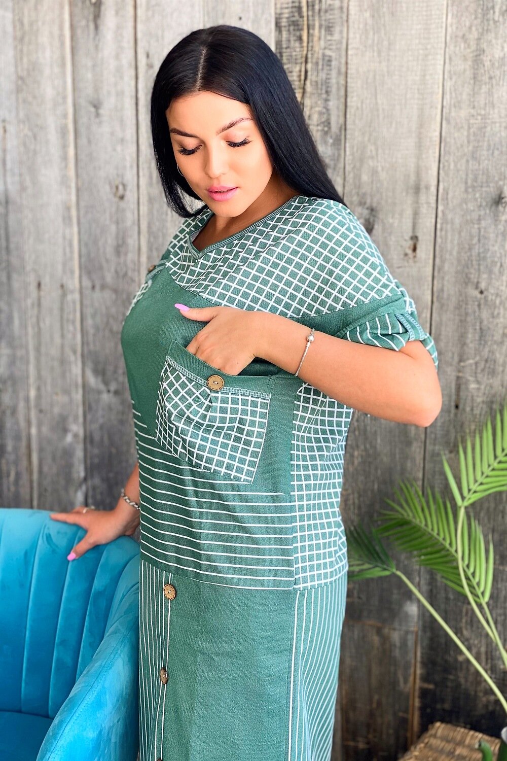 ст. цена1068руб.! Натали Платье 7219изумруд