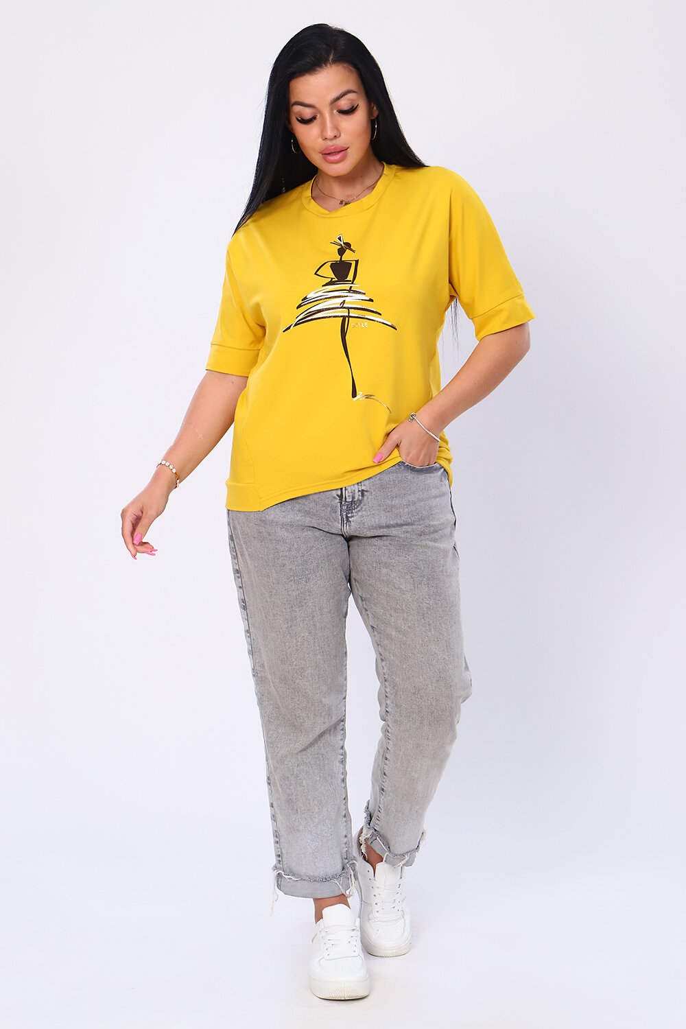 ст. цена798руб.! 798798Натали Футболка 82027горчица