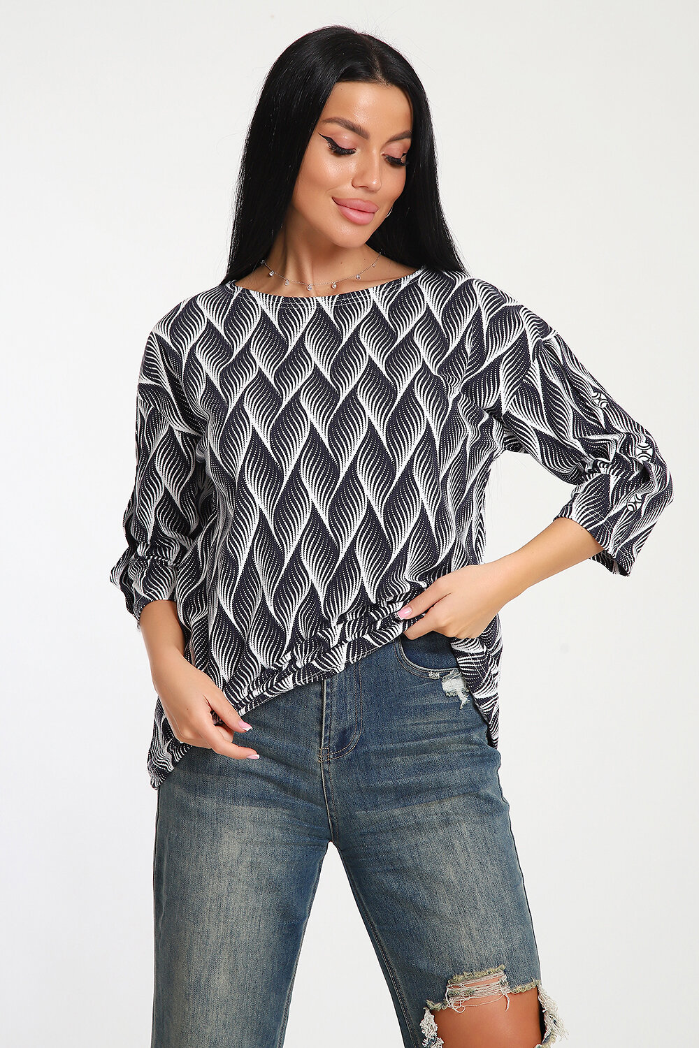 ст. цена696руб.! ст. цена696руб.! Натали Футболка 24292синий