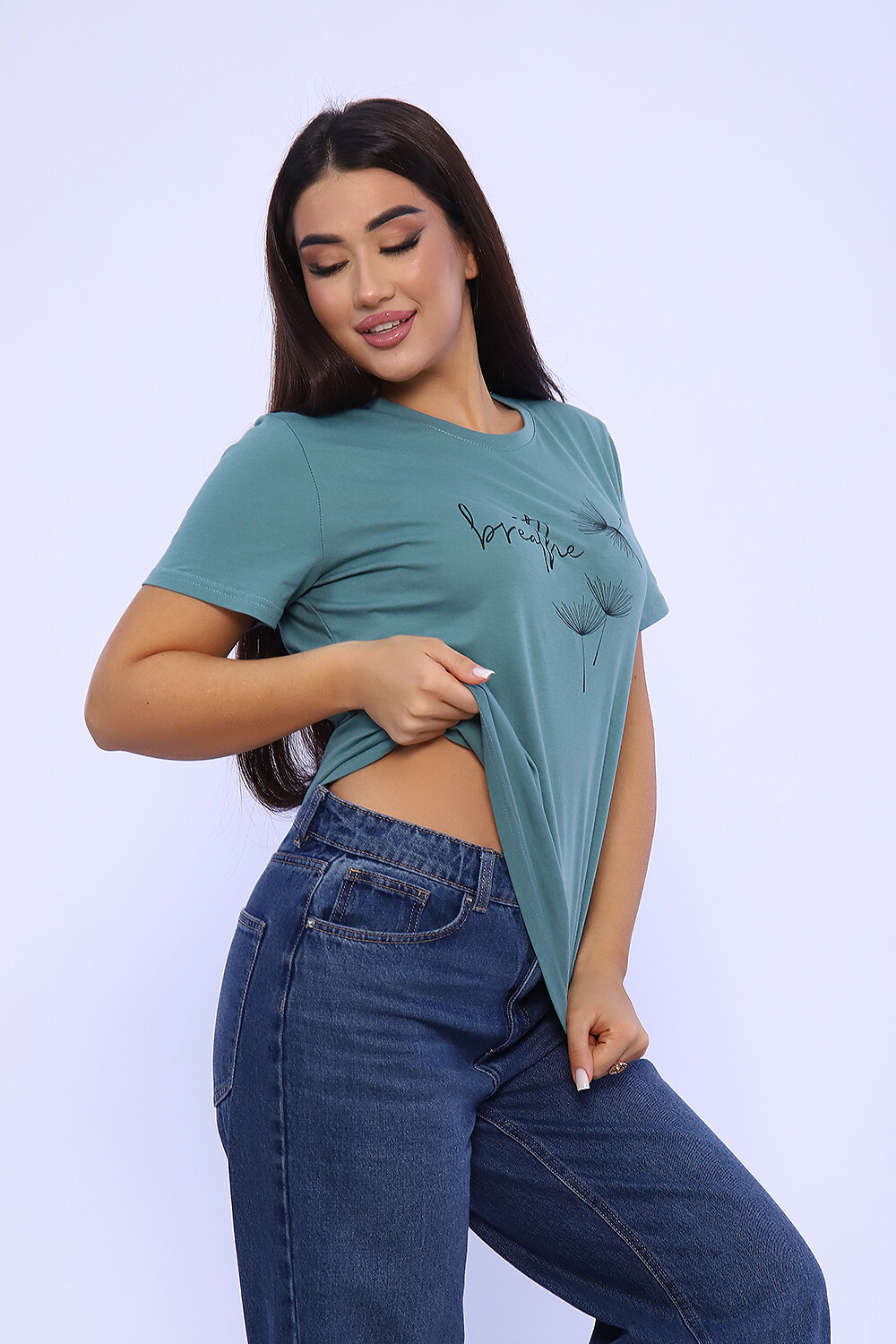 ст. цена606руб.! 606606Натали Футболка 55080светлый хаки