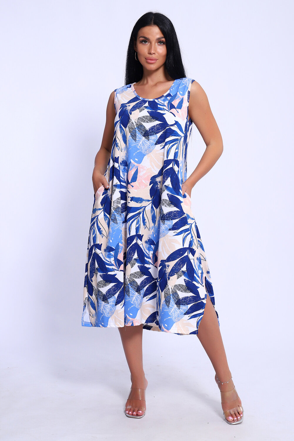 ст. цена1056руб.! 10561056Натали Сарафан 71131голубой