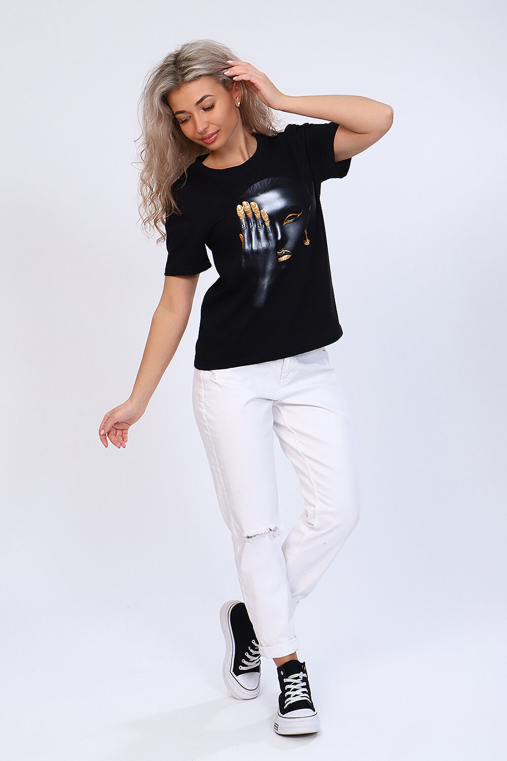 ст. цена672руб.! 672672Натали Футболка 70039черный