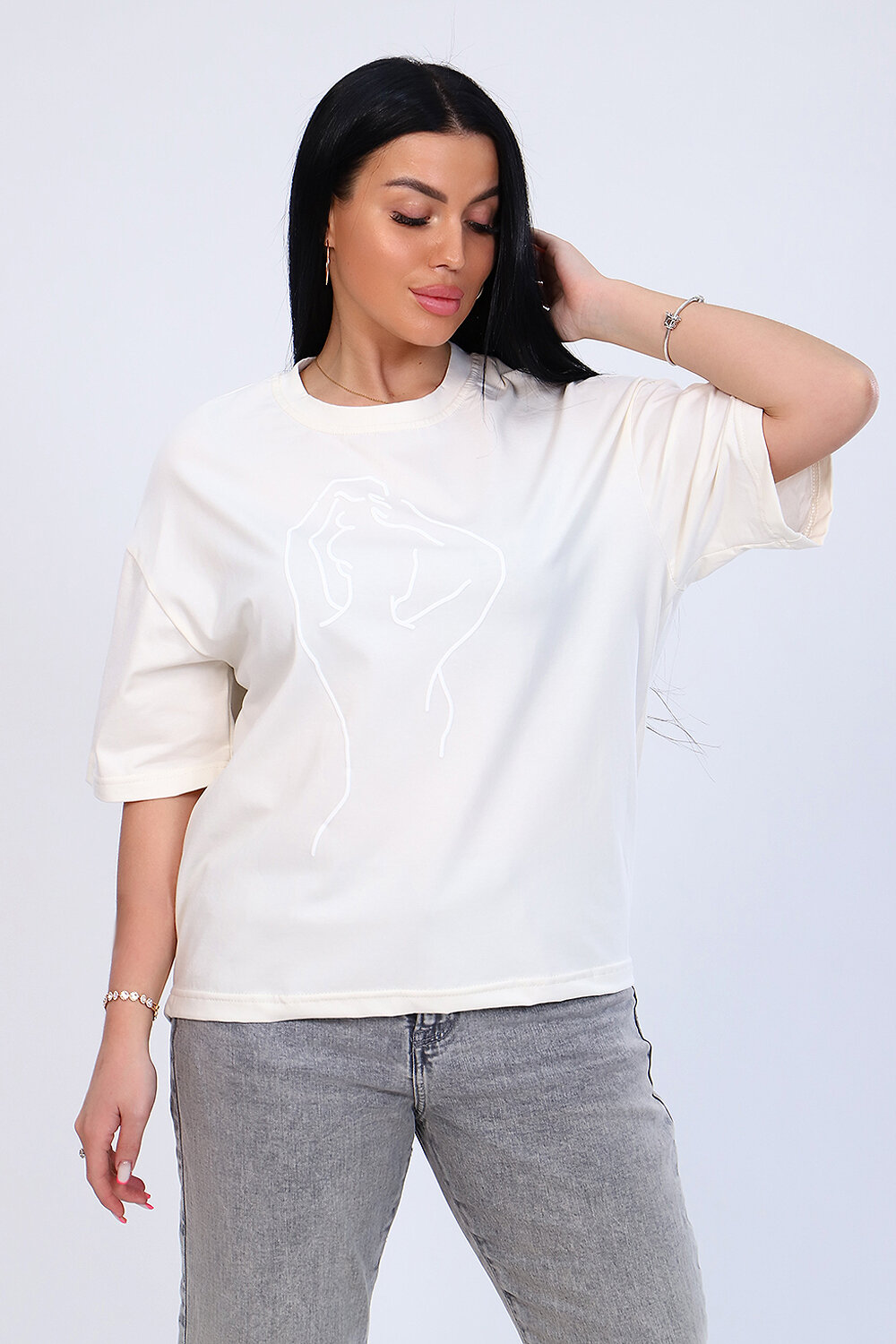 ст. цена774руб.! 774774Натали Футболка 82018экрю