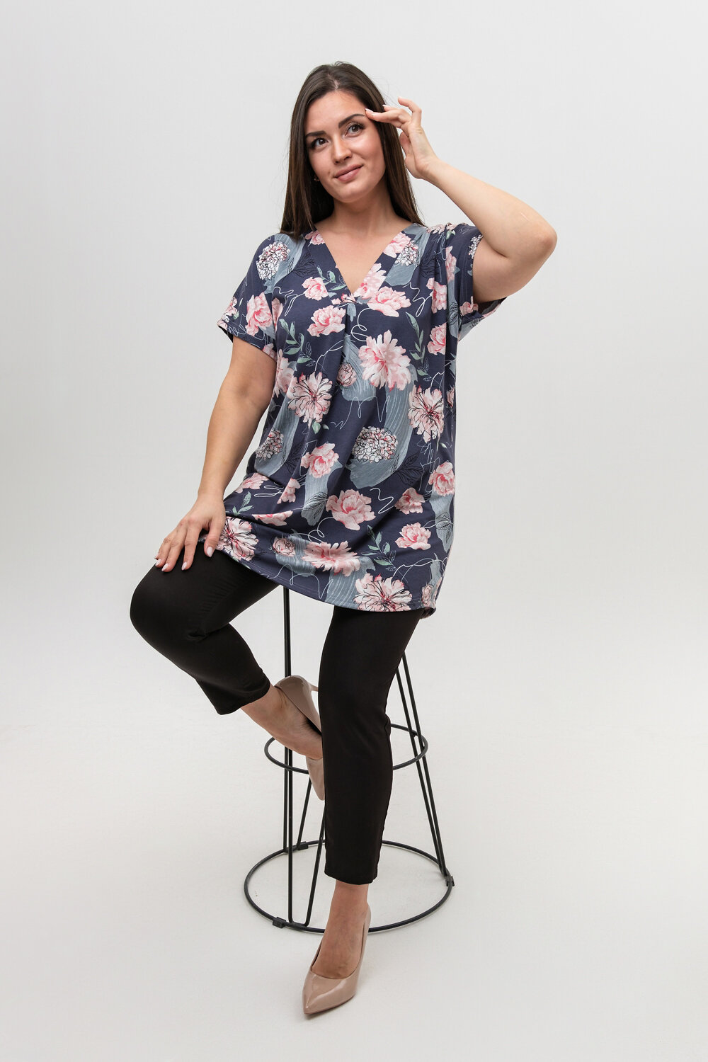 ст. цена816руб.! 816816Натали Туника 6767графит