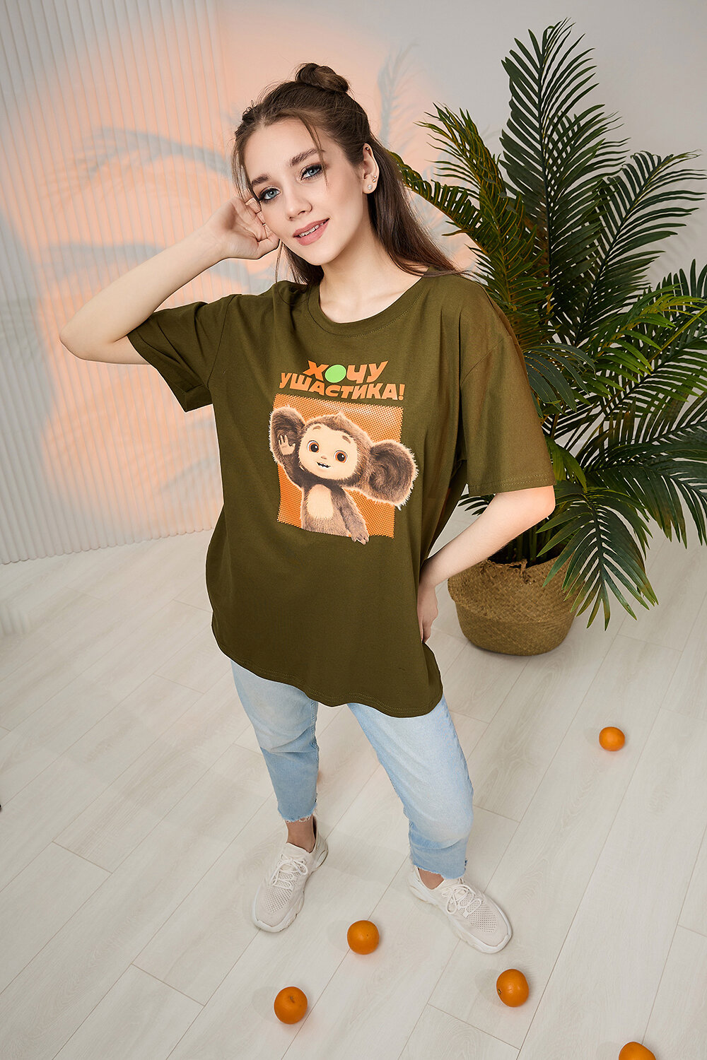 ст. цена540руб.! 540540Натали Футболка 8374хаки