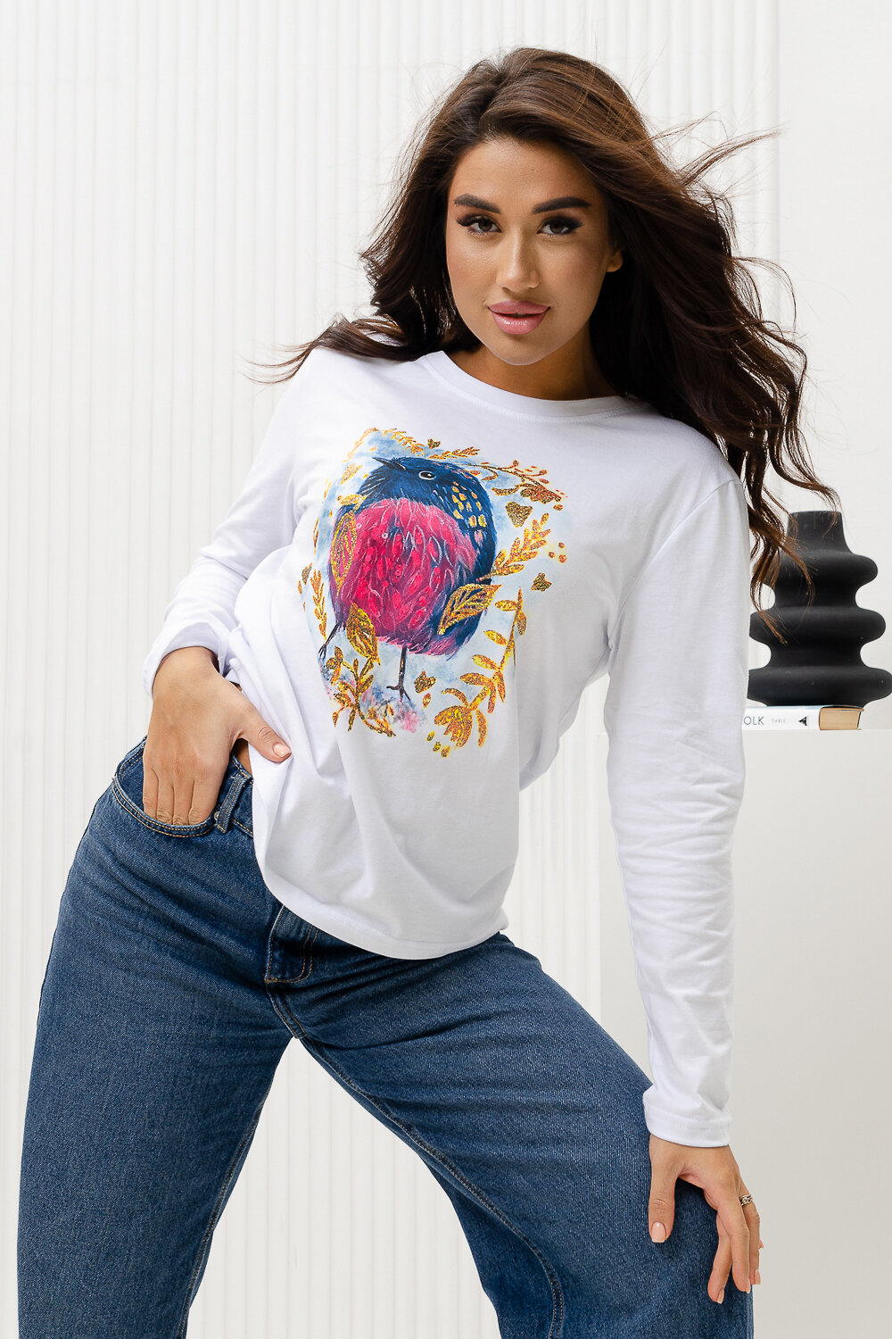 ст. цена774руб.! 774774Натали Лонгслив 70080белый