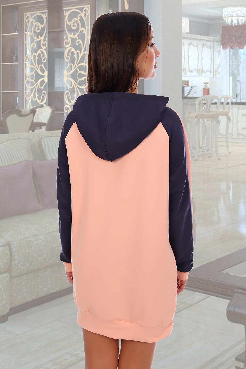 ст. цена894руб.! 894894Натали Толстовка 6118персиковый