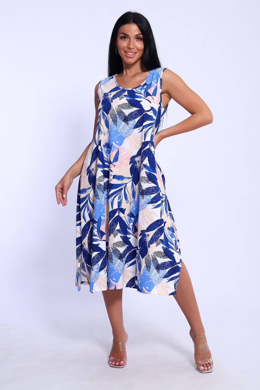 ст. цена1056руб.! 10561056Натали Сарафан 71131голубой