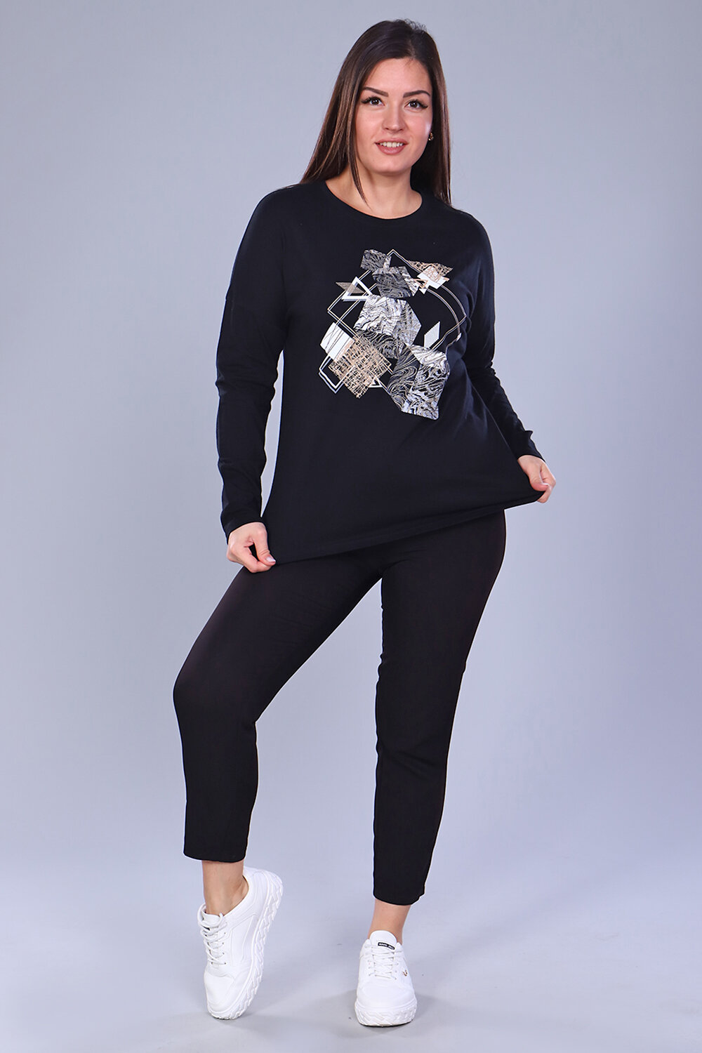 ст. цена834руб.! 834834Натали Лонгслив 55038черный