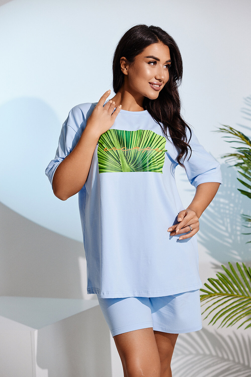 ст. цена1218руб.! 12181218Натали Костюм 83707голубой