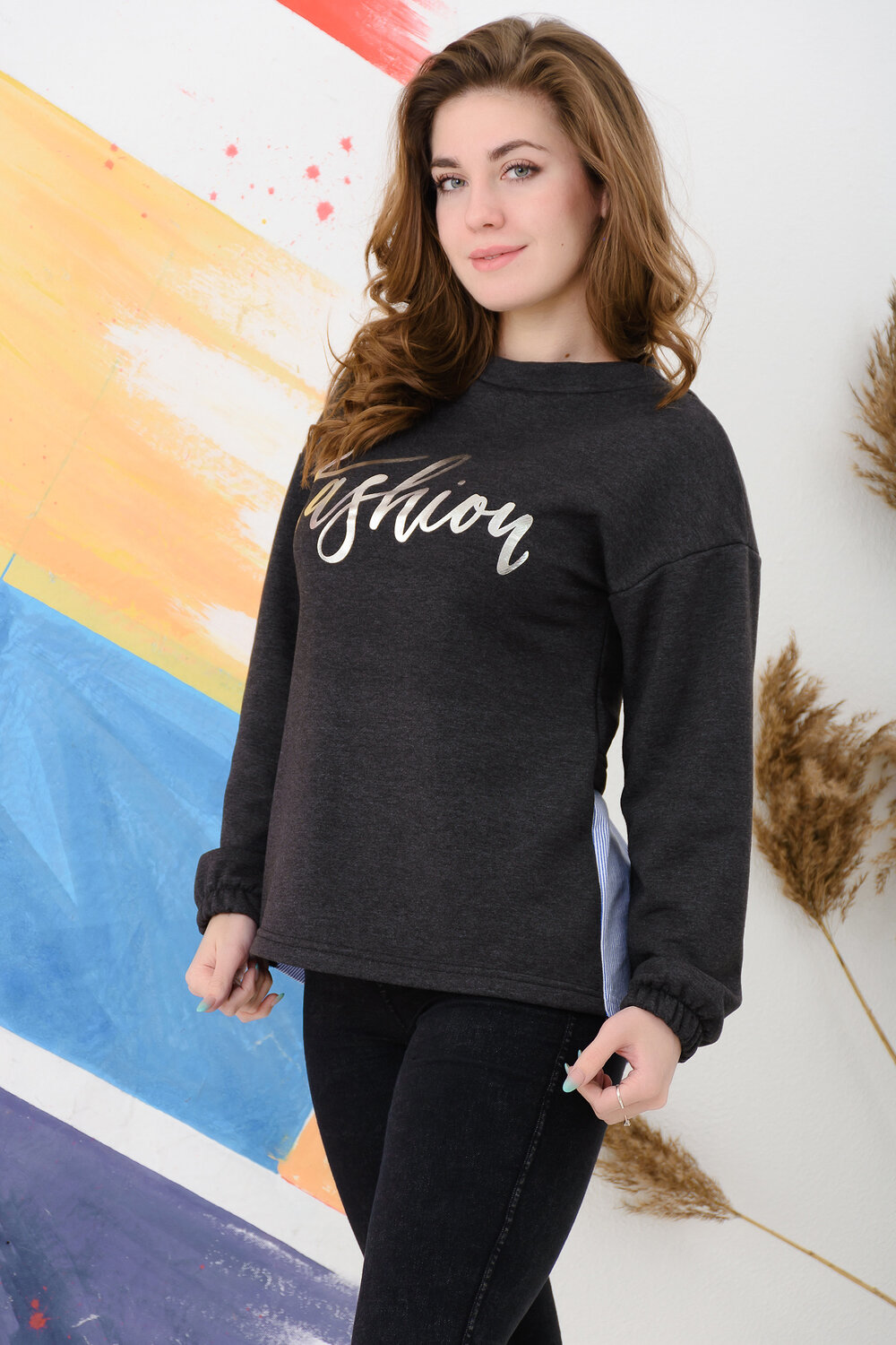 ст. цена762руб.! 762762Натали Свитшот 24822антрацит