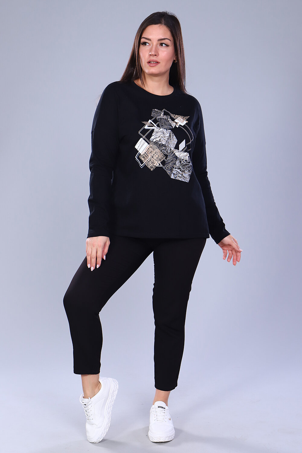 ст. цена834руб.! 834834Натали Лонгслив 55038черный