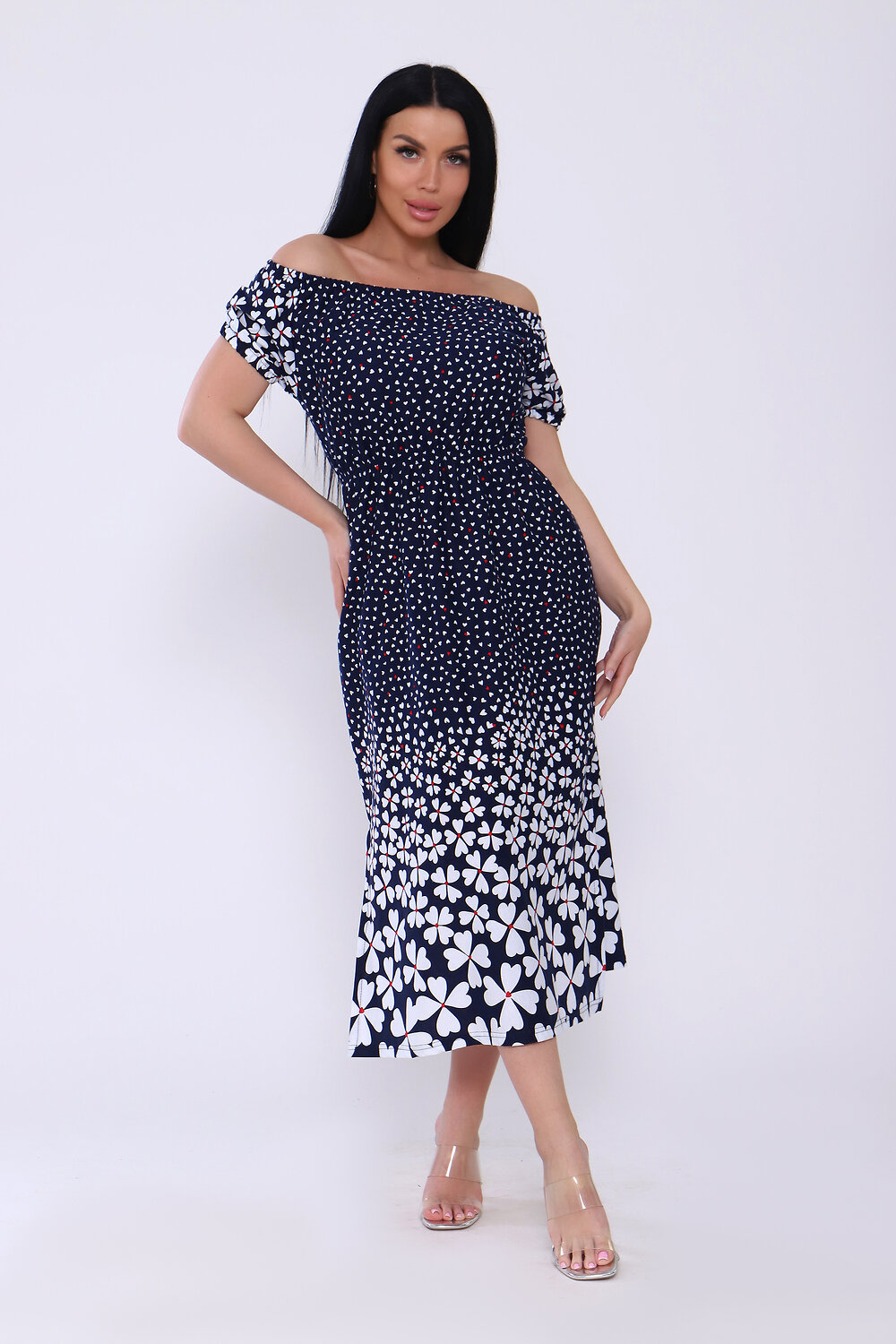 ст. цена1104руб.! 11041104Натали Платье 71003темно-синий