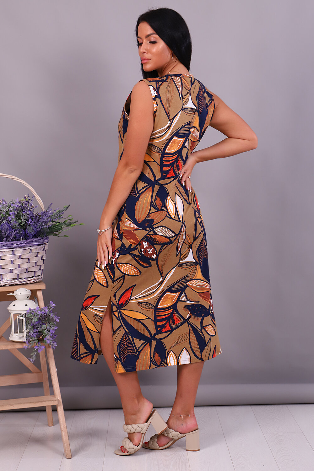 ст. цена876руб.! 876876Натали Сарафан 71007коричневый