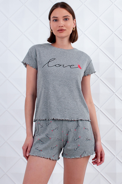 Арт. 9138 Пижама с шортами 44-52 (5 шт)