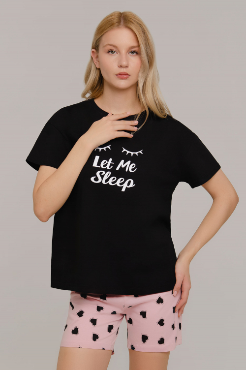 Арт. 9145 Пижама с шортами 42-50 (5 шт)