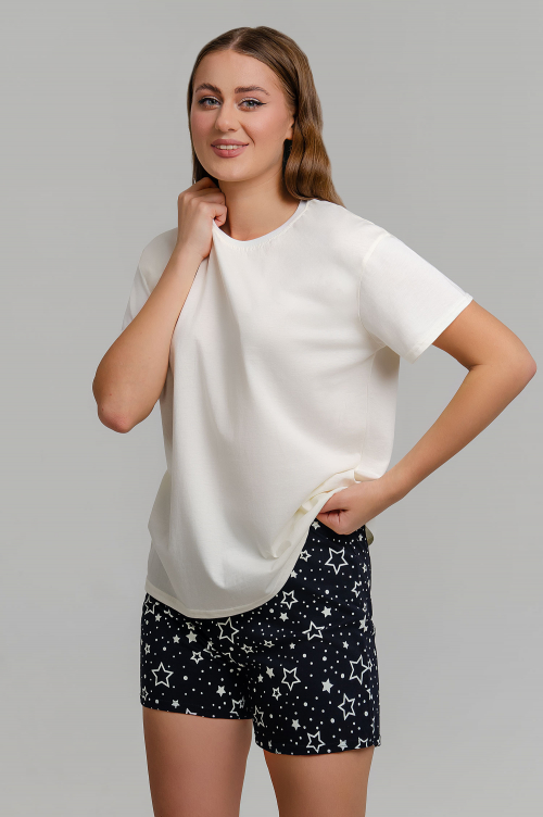 Арт. 9151 Пижама с шортами 42-50 (5 шт)