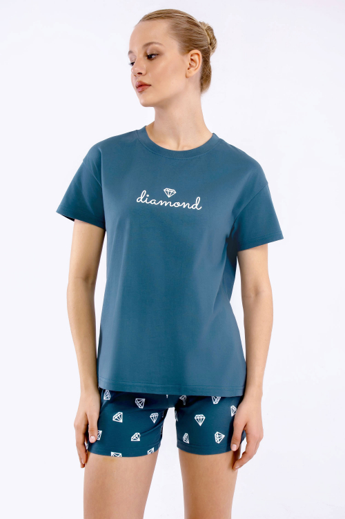 Арт. 9158 Пижама с шортами 42-50 (5 шт)