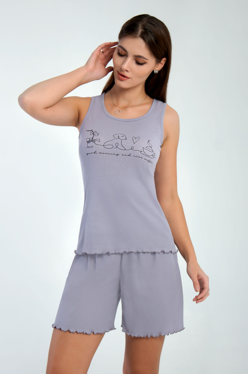 Арт. 9156/1 Пижама с шортами 42-50 (5 шт)