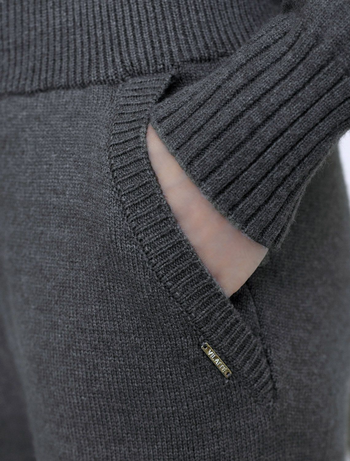 Прямые брюки из пряжи с кашемиром