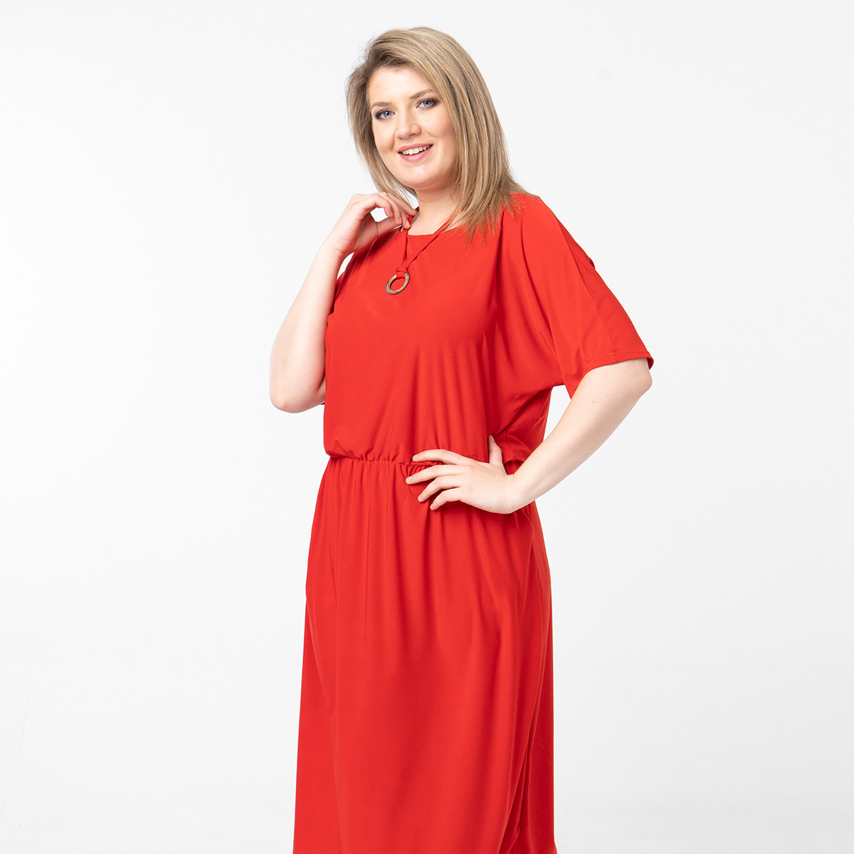 ст. цена1400руб.! Платье, текстиль, красный