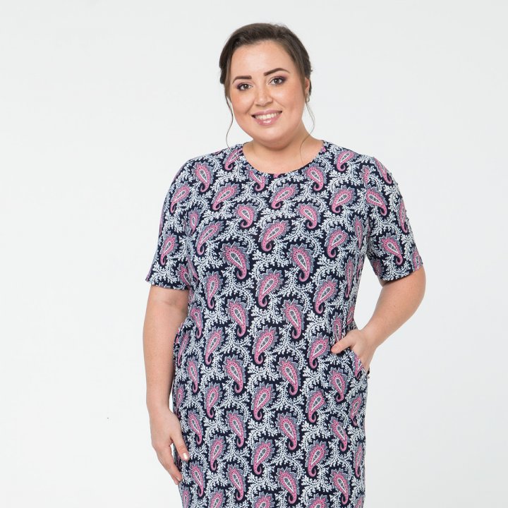 ст. цена2200руб.! Платье, трикотаж, коралловый