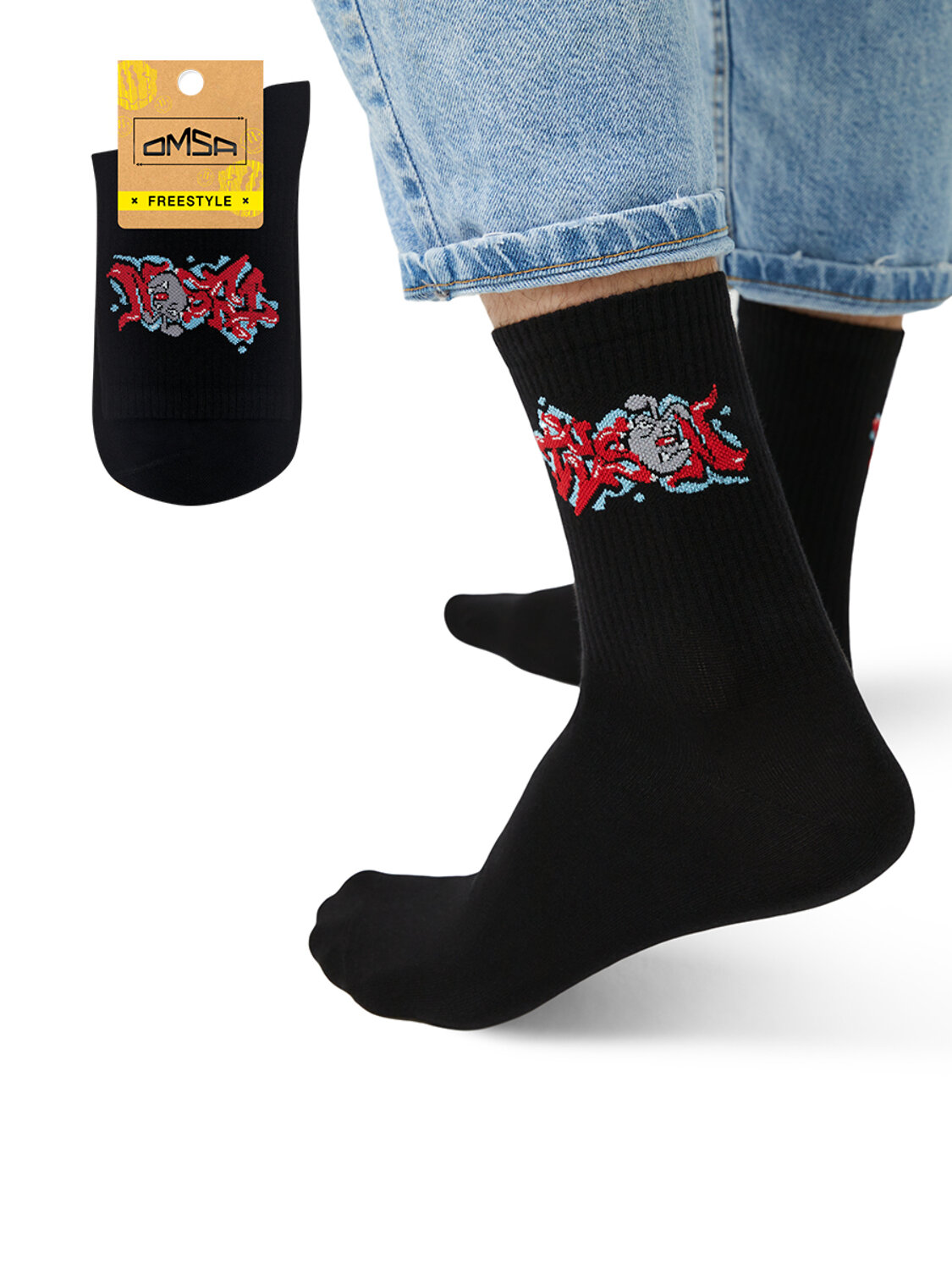 ст. цена90руб.! Omsa Носки OMSA FREESTYLE 613