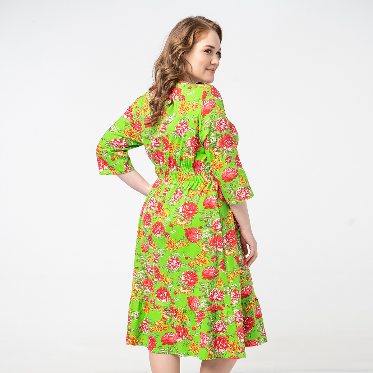 ст. цена1400руб.! Платье, трикотаж, зеленый