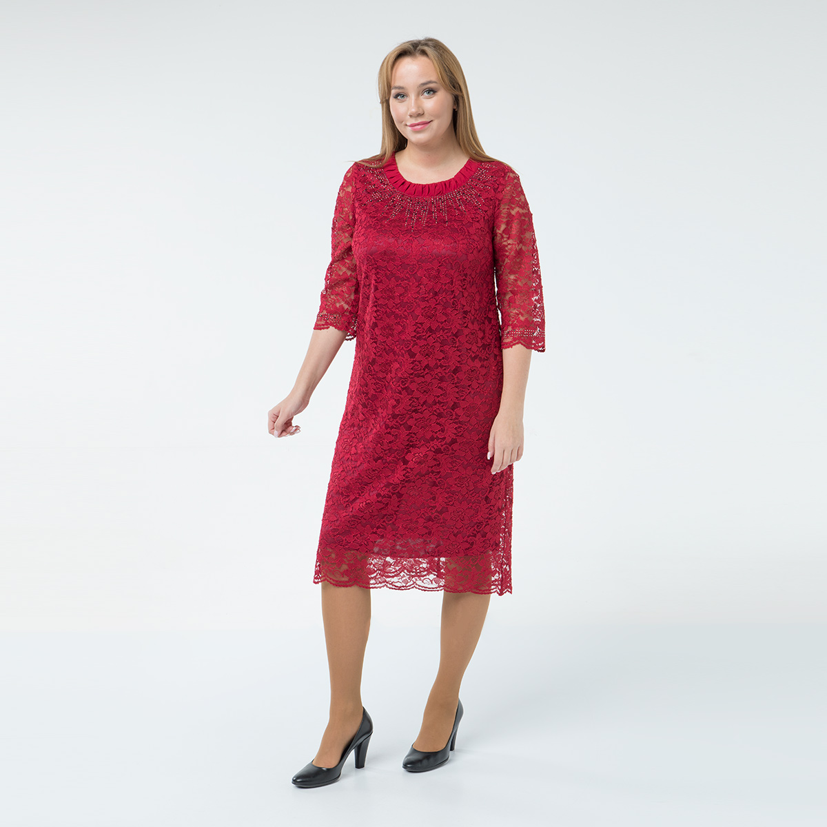 ст. цена2400руб.! Платье, трикотаж, бордовый