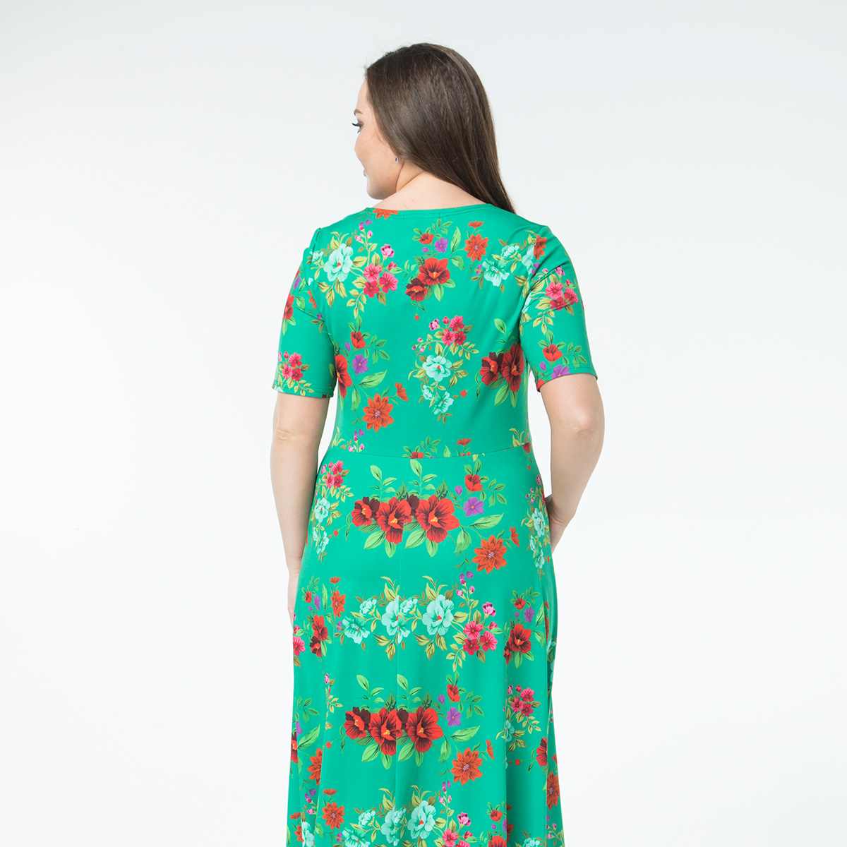 ст. цена1400руб.! Платье, трикотаж, зеленый