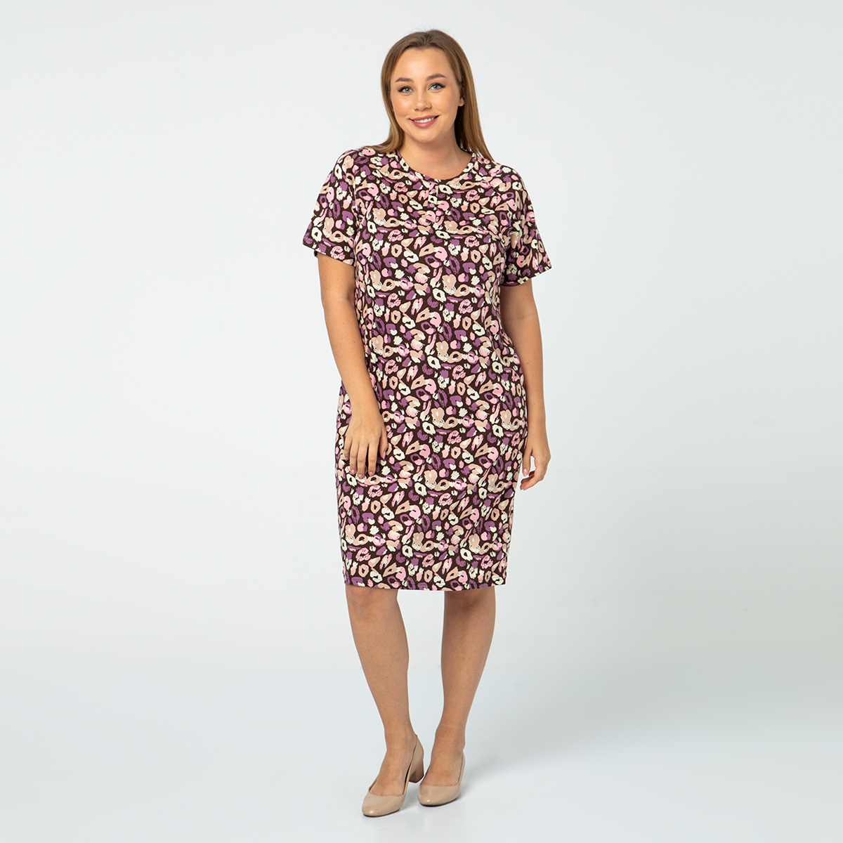 ст. цена1500руб.! Платье, трикотаж, розовый