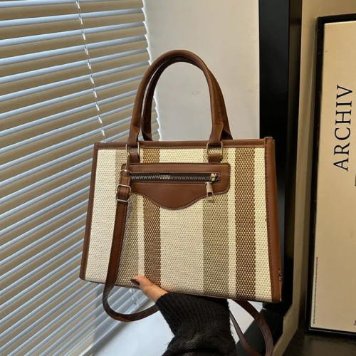 Женская кожаная текстильная сумка DC-311 BEIGE