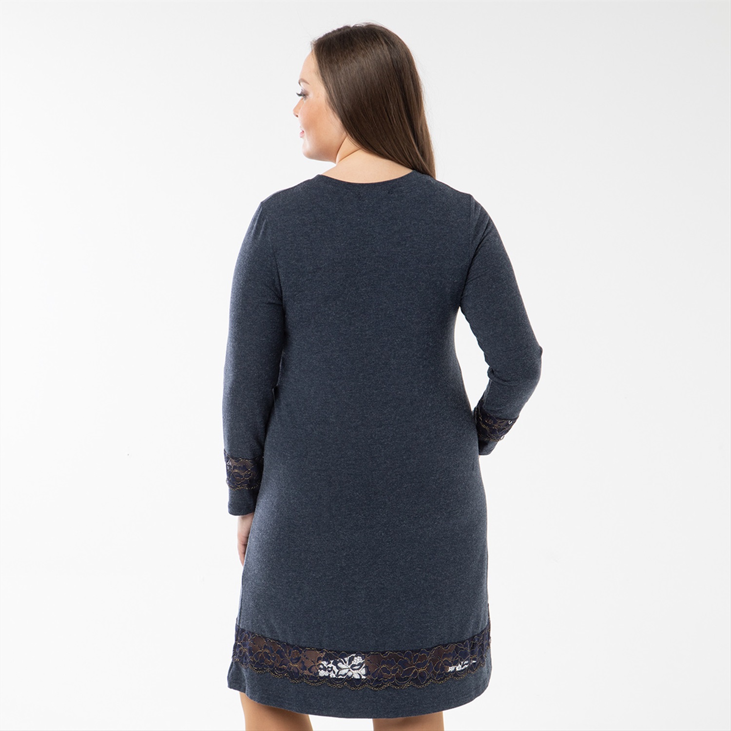 ст. цена2400руб.! Платье, трикотаж, темно-синий