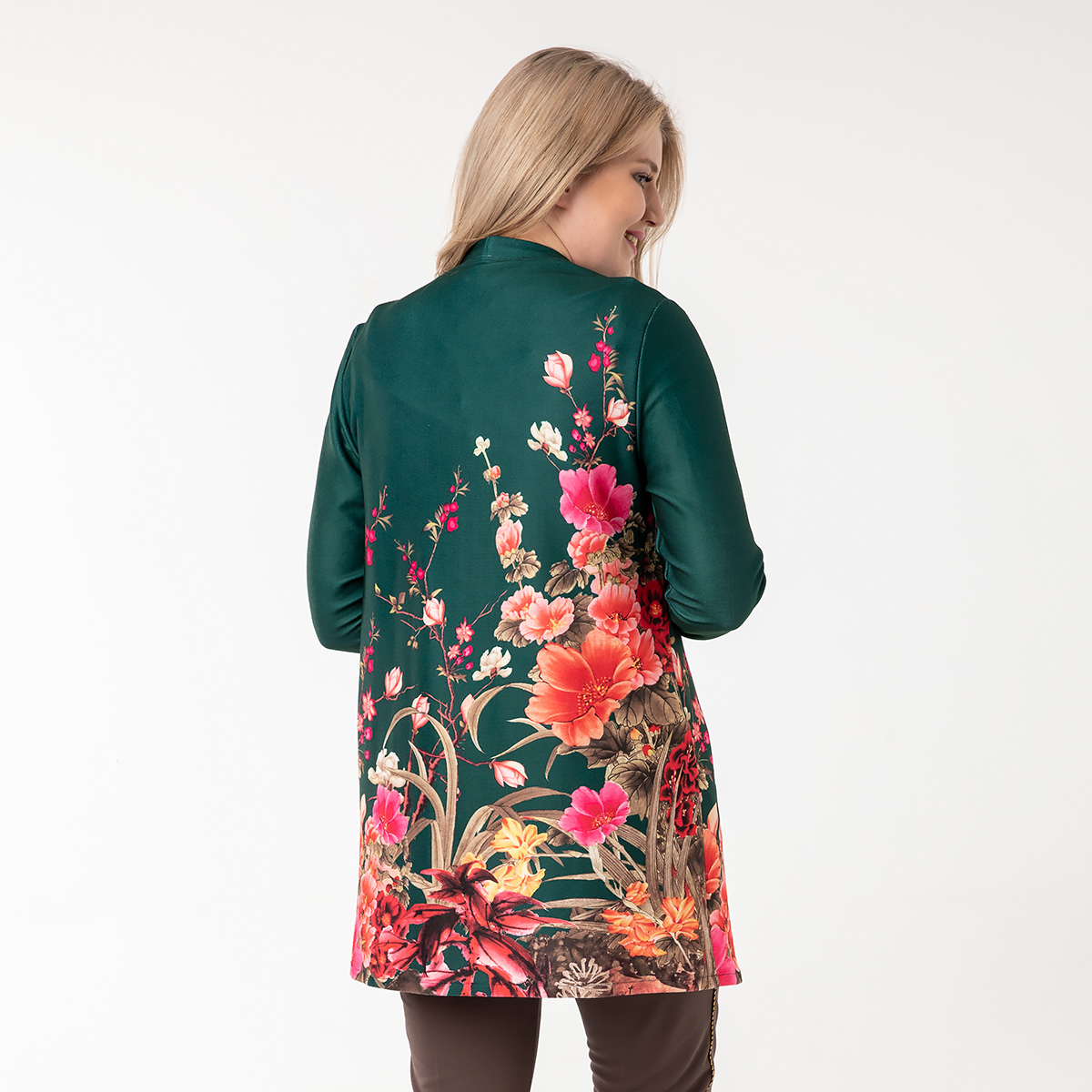 ст. цена1400руб.! Костюм, трикотаж, жакет, топ, зеленый