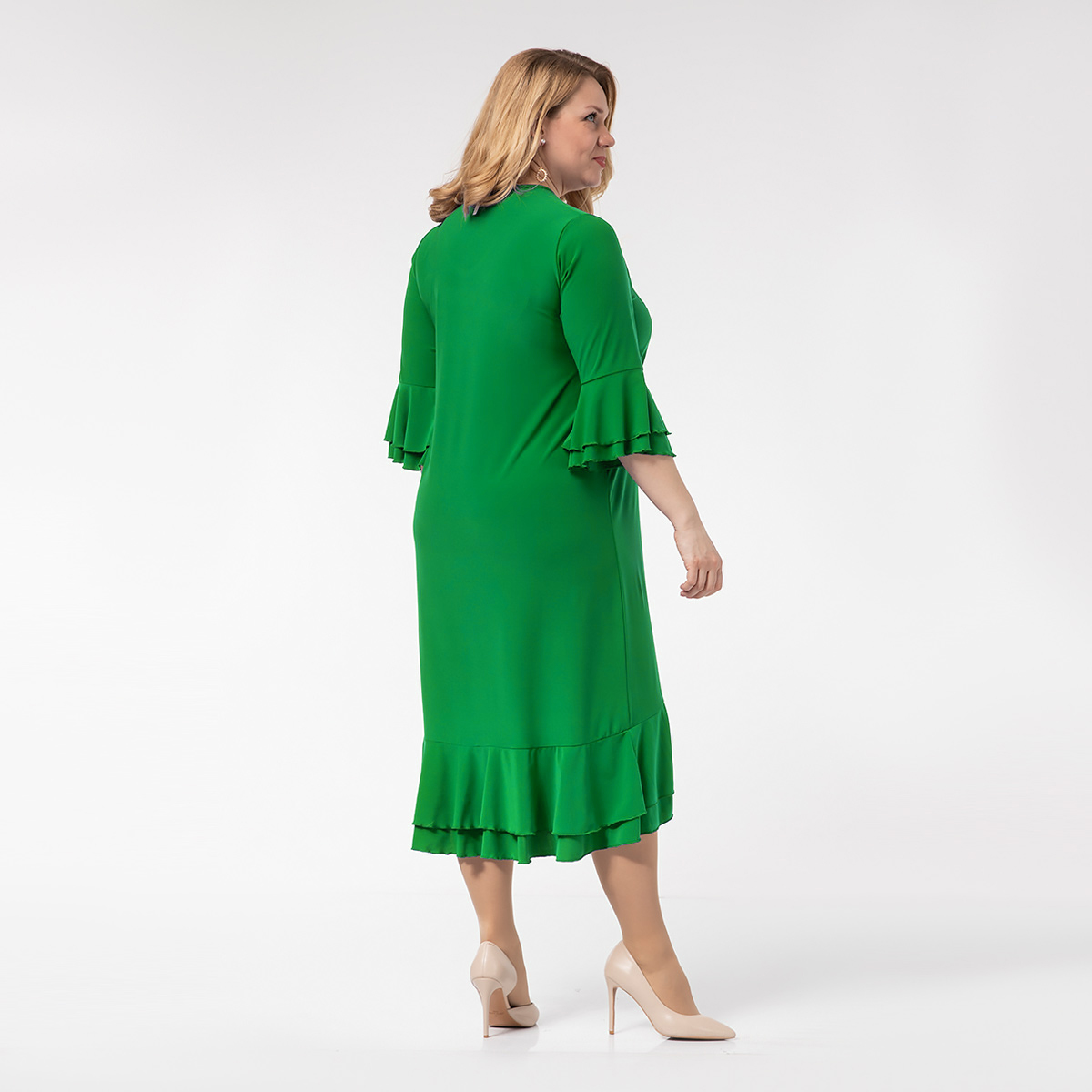 ст. цена2400руб.! Платье, трикотаж, зеленый