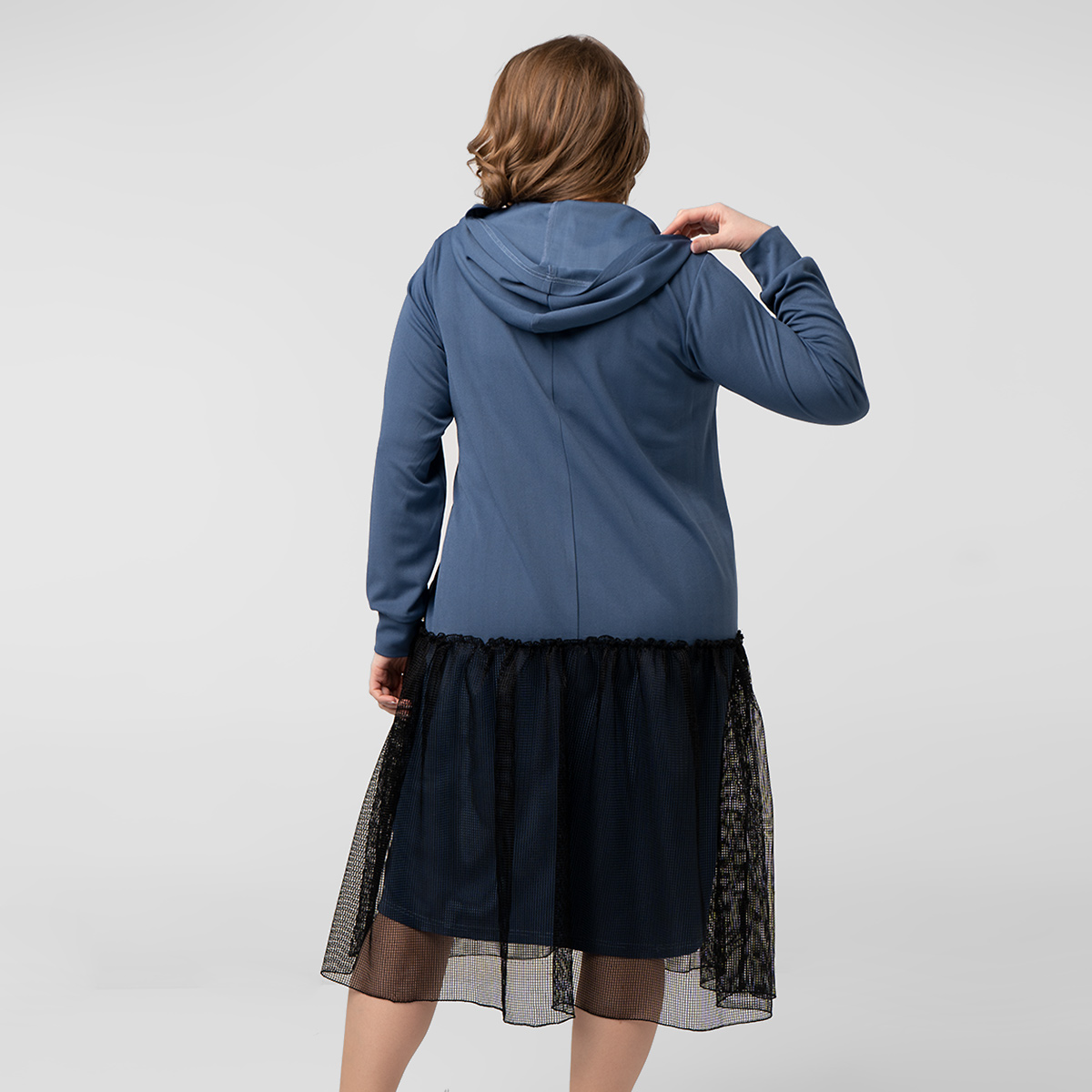 ст. цена1500руб.! Платье, трикотаж, голубой