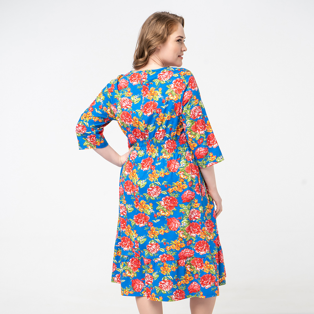 ст. цена1400руб.! Платье, трикотаж, голубой