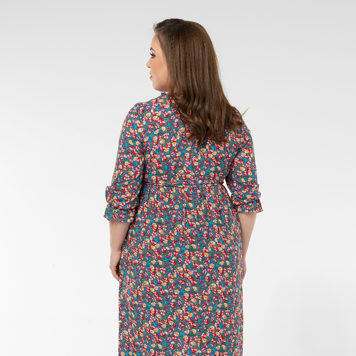 ст. цена2200руб.! Платье, текстиль, индиго