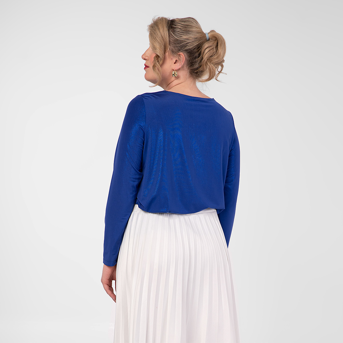 ст. цена1000руб.! Блуза, трикотаж, васильковый