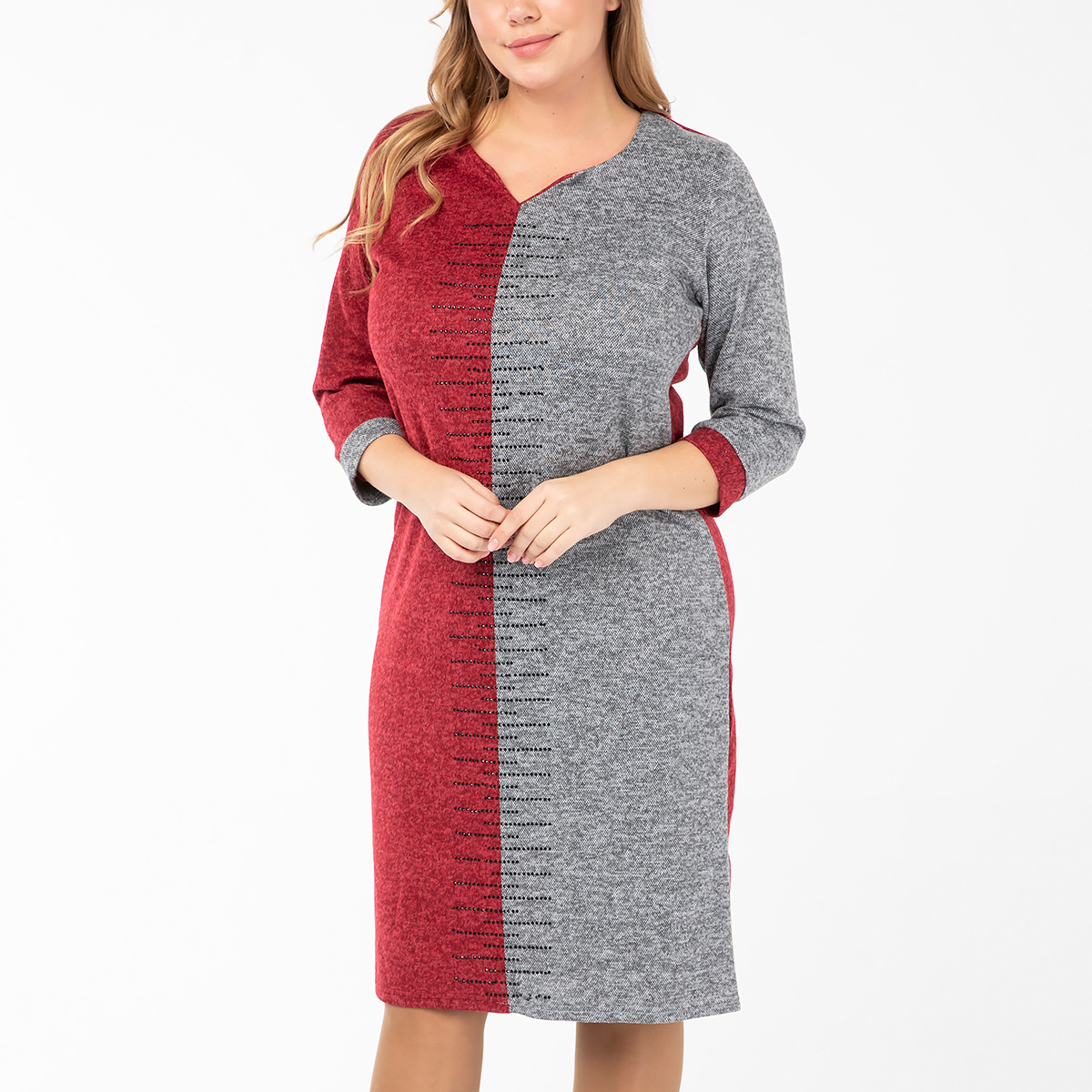 ст. цена1500руб.! Платье, трикотаж, вишневый