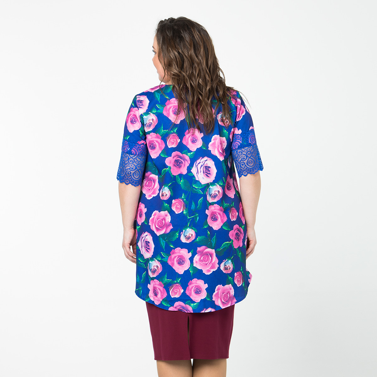 ст. цена2000руб.! Туника, текстиль, синий