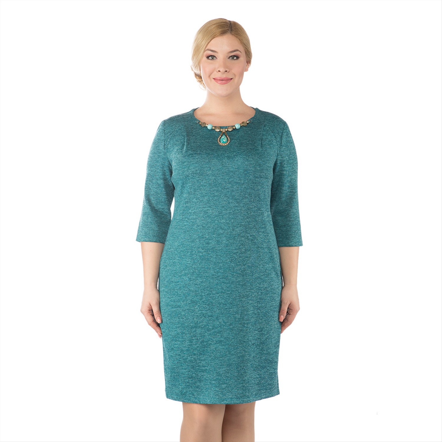 ст. цена2200руб.! Платье, трикотаж, бирюзовый