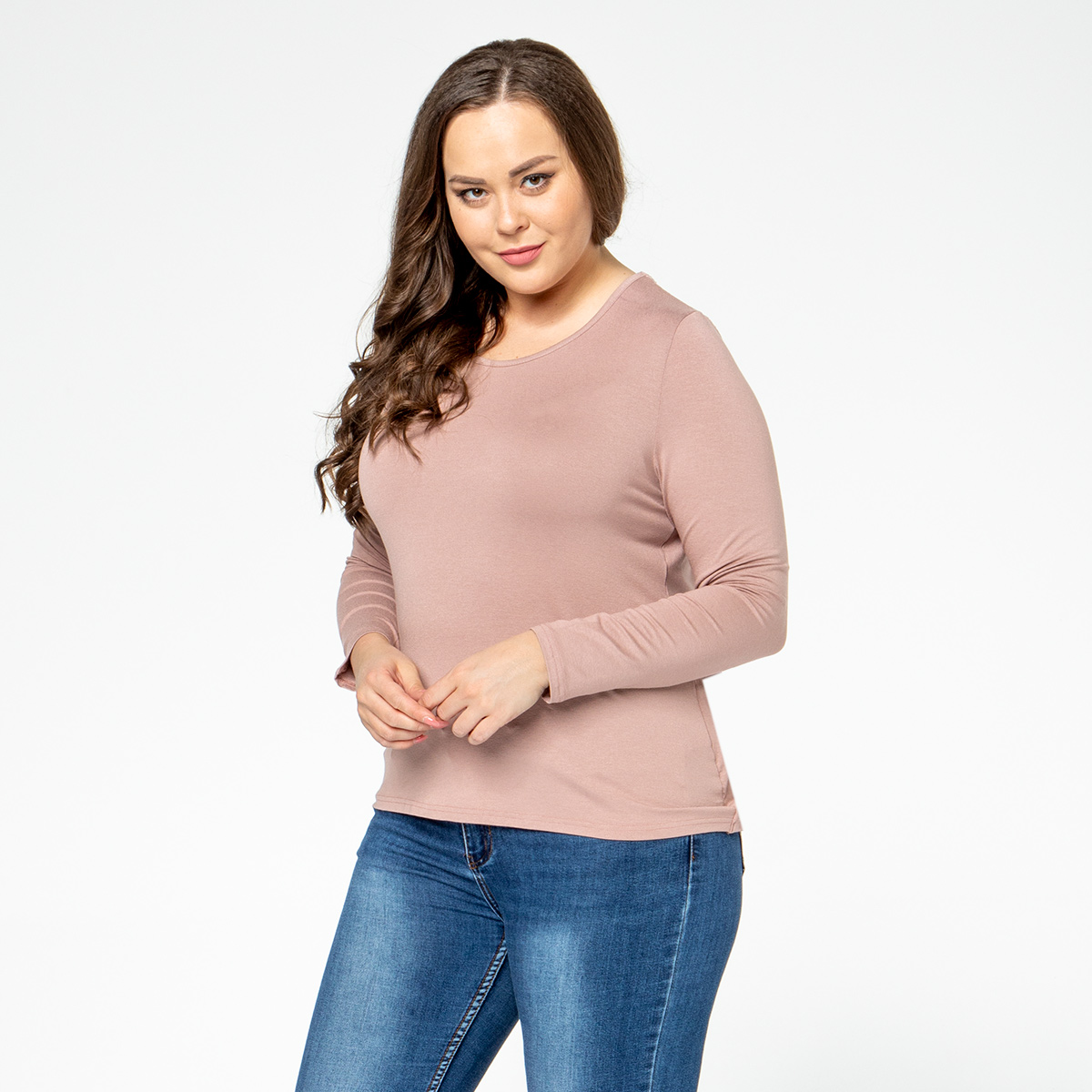 ст. цена1000руб.! Блуза, трикотаж, коралловый