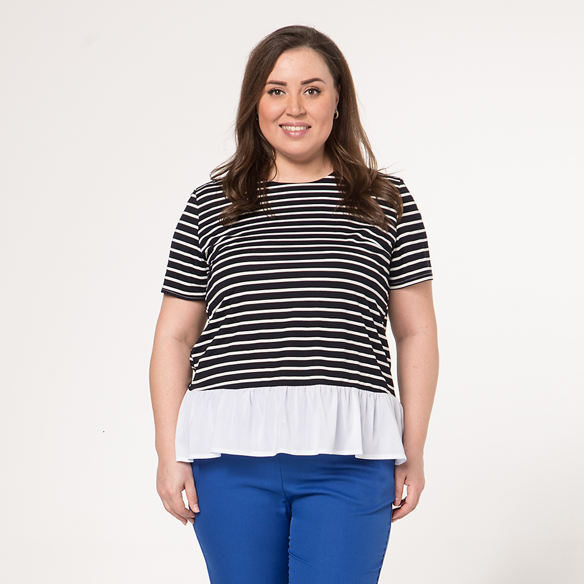 ст. цена1000руб.! Блуза, трикотаж, синий