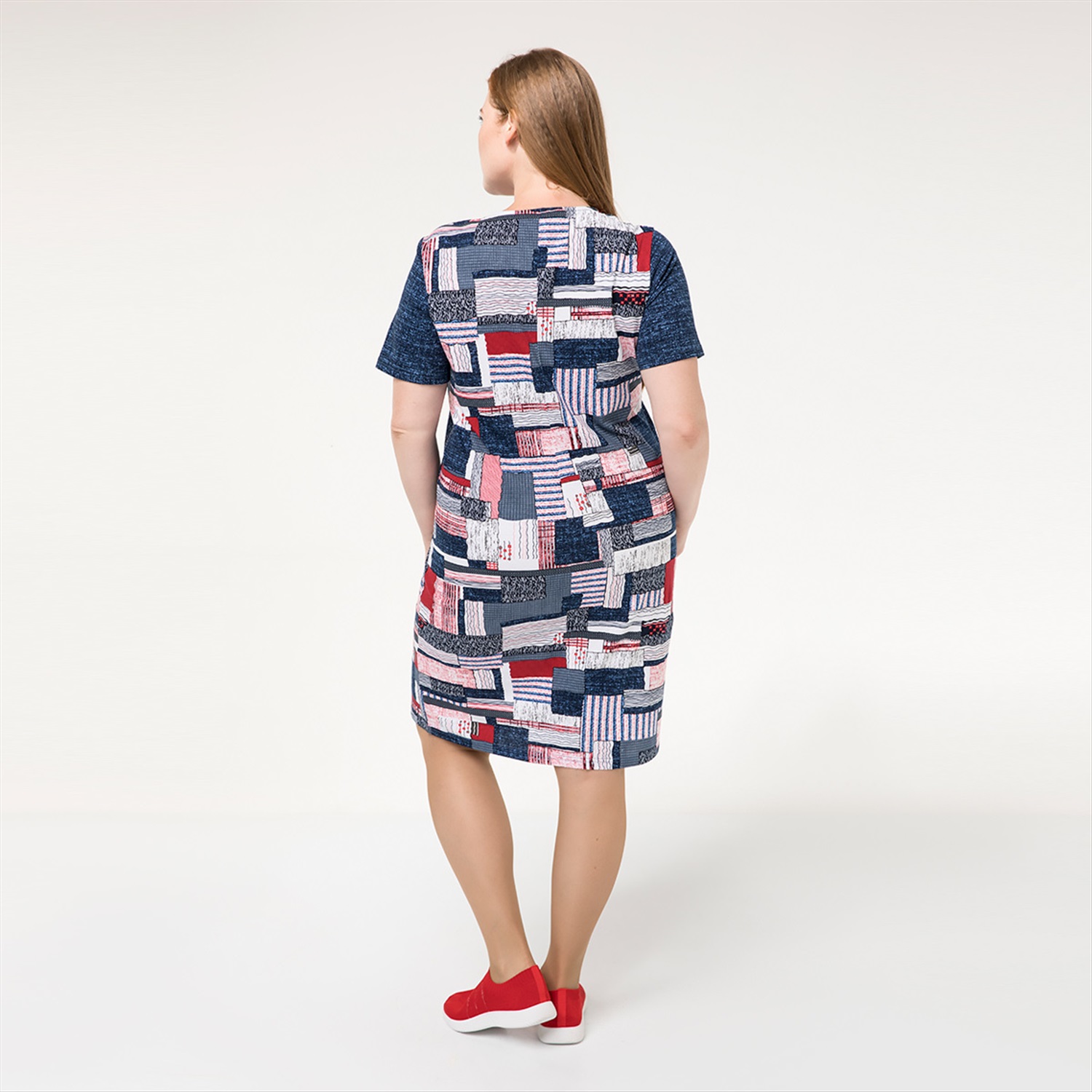 ст. цена2200руб.! Платье, трикотаж, темно-синий